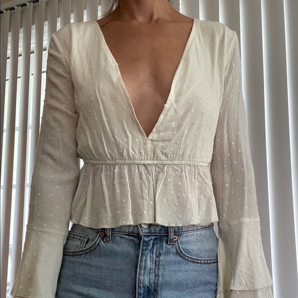 White long sleeve shirt from nasty gal
